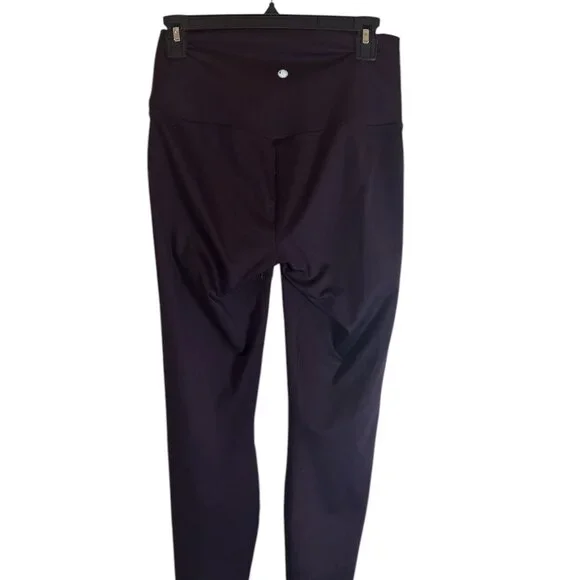 Yogalicious Lux Purple Hi-Rise Elastic Free Waistband Yoga Pants Leggings Sz M - Picture 5 of 11